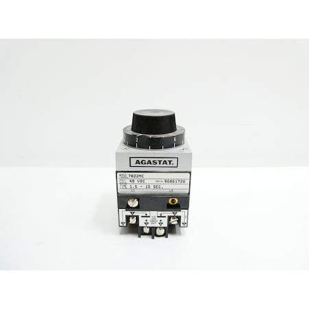 Agastat 1.5-15SEC 48V-DC TIME DELAY RELAY 7022NC